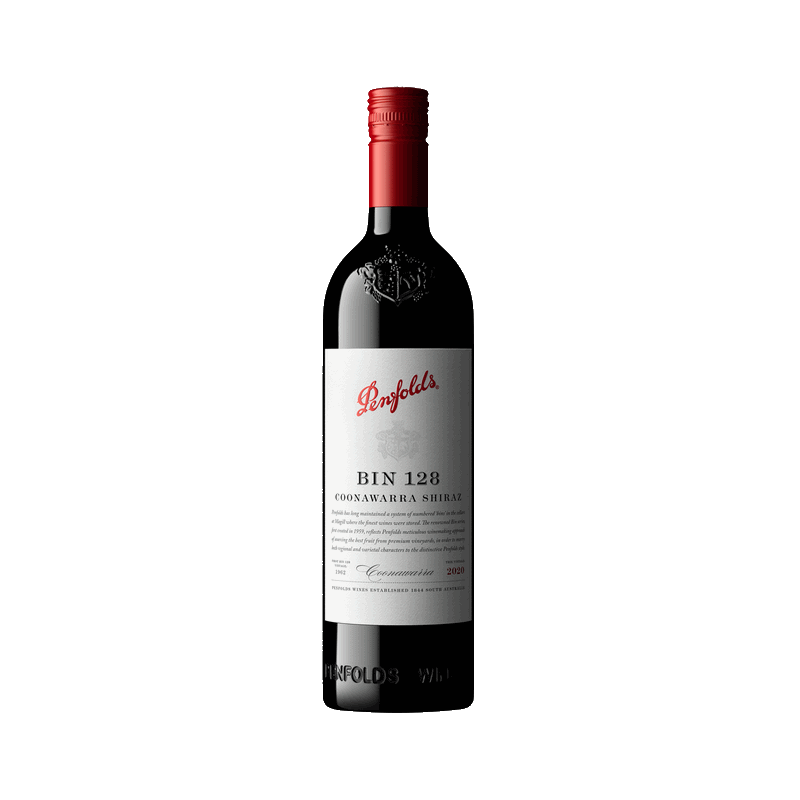Vin rouge australien - South Australia - Coonawara - Penfolds - Cuvée Bin 128 Shiraz
