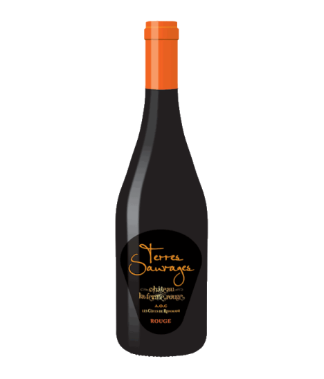 Vin rouge marocain - AOC Les Côtes de Rommani - Château La Ferme Rouge - Cuvée Terres Sauvages