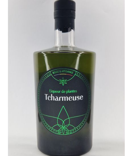 Liqueur belge - Pr. de Namur - Tcharbon - Liqueur de plantes Tcharmeuse
