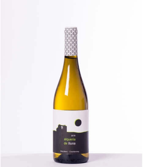Vin blanc espagnol sec - DOP Valencia - Alqueria de Lluna - Macabeu et Chardonnay