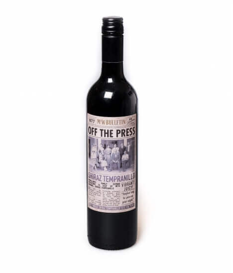 Vin rouge australien - Nouvelle Galles du Sud Riverina - McWilliams - Cuvée Off The Press - Shiraz et Tempranillo