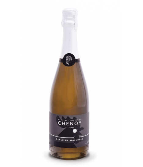 Vin pétillant belge bio - AOP Crémant de Wallonie - Domaine du Chenoy - Cuvée Perle de Wallonie - Extra Brut