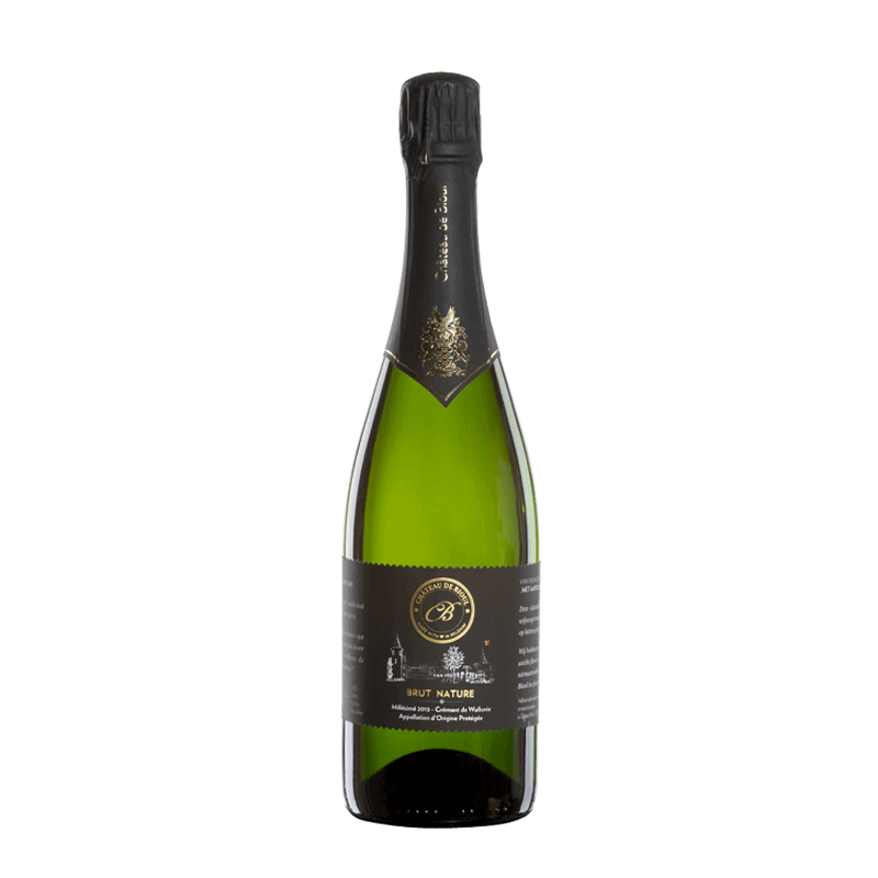Vin pétillant belge bio - AOP Crémant de Wallonie - Château de Bioul - Cuvée Brut Nature millésimé