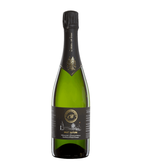 Vin pétillant belge bio - AOP Crémant de Wallonie - Château de Bioul - Cuvée Brut Nature millésimé