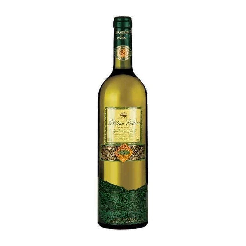 Vin blanc marocain sec - AOC Coteaux de l'Atlas 1er Cru - Château Roslane - Chardonnay