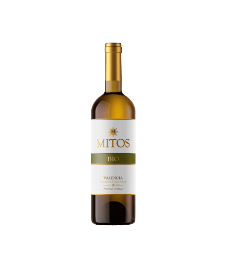 Vin blanc espagnol bio sec - DOP Valencia - Bodegas Mitos - Cuvée Blanco - Chardonnay