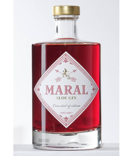 Gin belge - Pr. du Brabant wallon - Maral - Sloe Gin artisanal aux prunelles