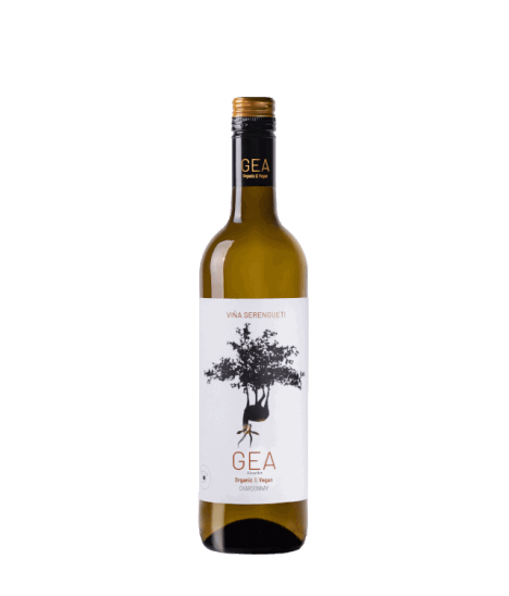 Vin blanc espagnol bio sec - IGP Vinos de la Tierra de Castilla - Bodegas Alcardet - Cuvée Gea Chardonnay Viña Serengueti