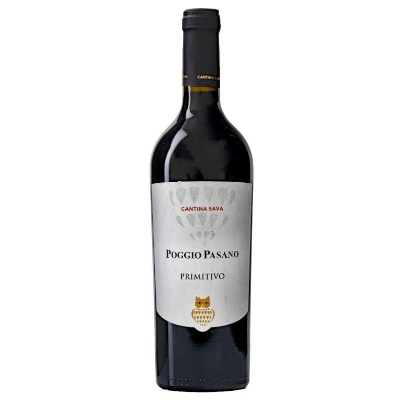 Vin rouge italien - IGP Primitivo Puglia - Cantina Sava - Cuvée Poggio Pasano