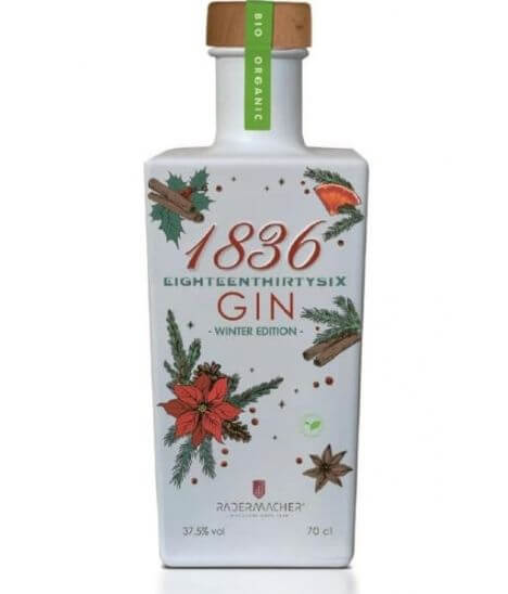 Gin belge bio - Pr. de Liège - Distillerie Radermacher - 1836 Winter Edition Organic gin