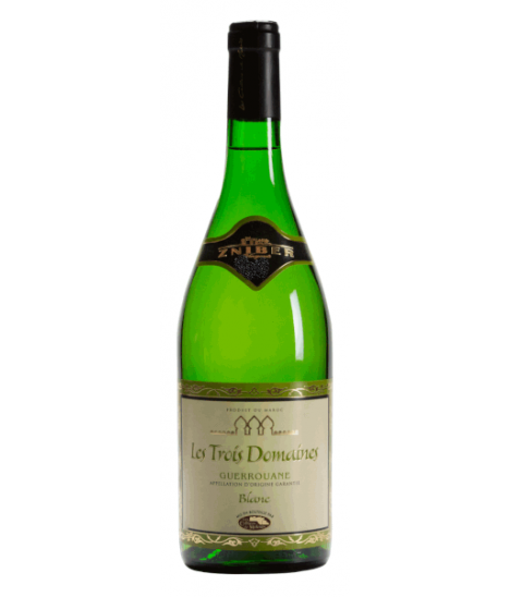 Vin blanc marocain sec - AOG Guerrouane - Les Trois Domaines - Cuvée Guerrouane Blanc