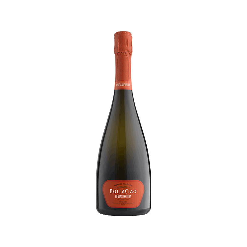 Vin pétillant italien - DOC Piémont - Cantine Fontanafredda - Cuvée BollaCiao Brut - Pinot Noir et Chardonnay