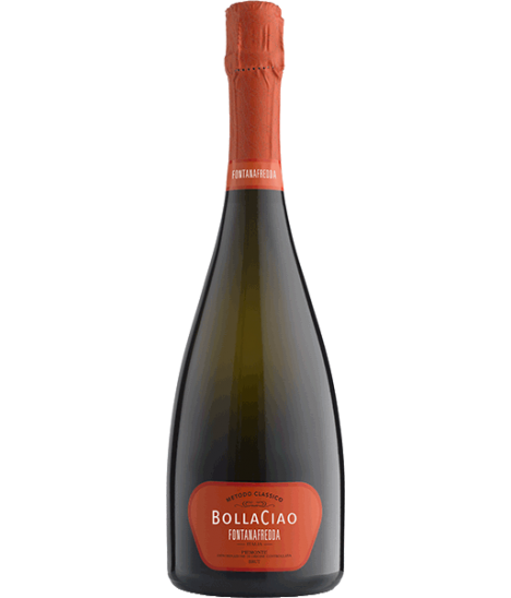 Vin pétillant italien - DOC Piémont - Cantine Fontanafredda - Cuvée BollaCiao Brut - Pinot Noir et Chardonnay