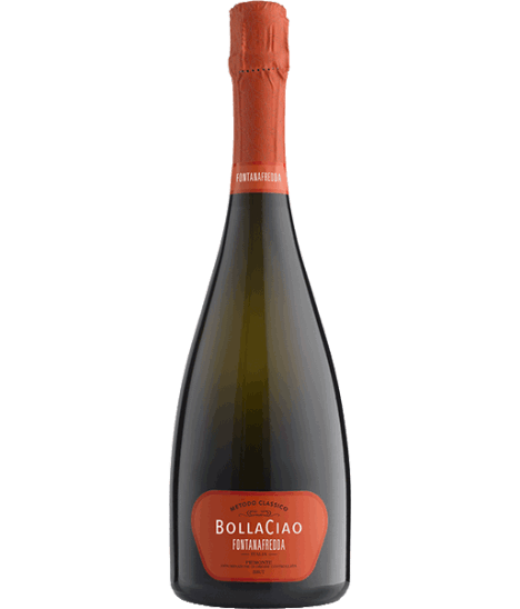 Vin pétillant italien - DOC Piémont - Cantine Fontanafredda - Cuvée BollaCiao Brut - Pinot Noir et Chardonnay