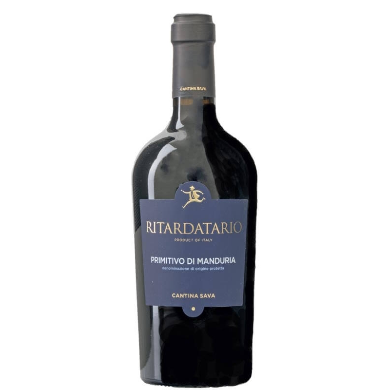 Vin rouge italien Pouilles - DOP Primitivo di Manduria - Cantina Sava - Cuvée Ritardatario
