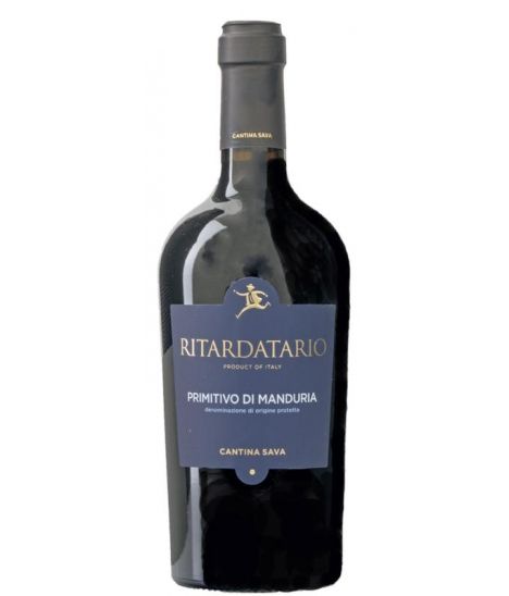 Vin rouge italien Pouilles - DOP Primitivo di Manduria - Cantina Sava - Cuvée Ritardatario