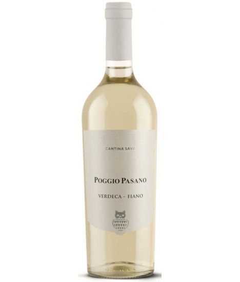 Vin blanc italien sec Pouilles - IGP Puglia - Cantina Sava - Cuvée Poggio Pasano - Verdeca / Fiano