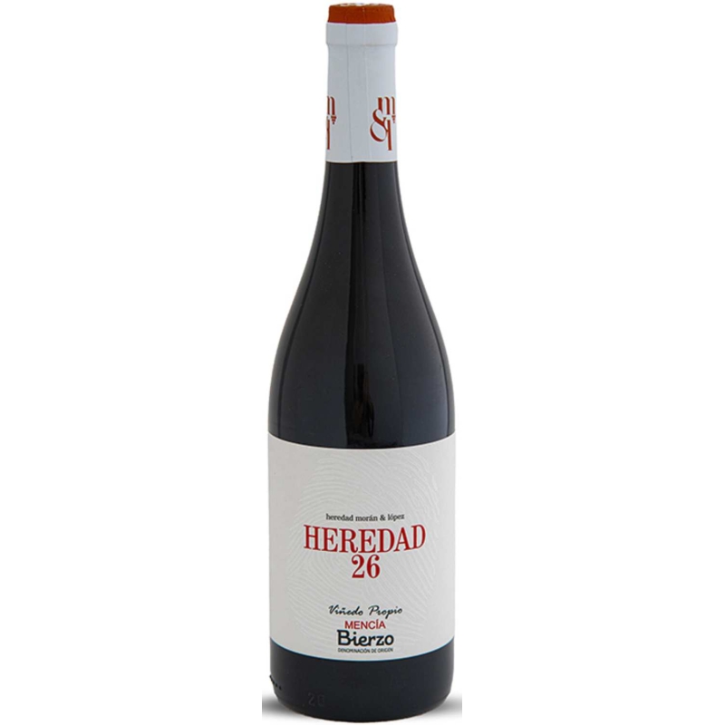 Vin rouge espagnol - Castille-et-León - DO Bierzo - Bodega Heredad Moran & López - Cuvée Heredad 26 Mencía Roble