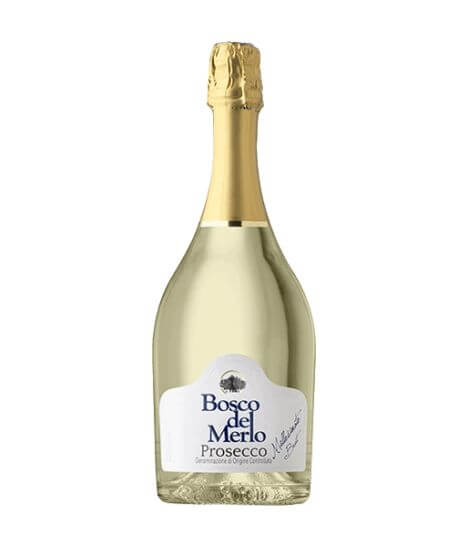 Vin pétillant italien vegan - DOC Prosecco - Bosco del Merlo - Prosecco Brut Millesimato - MAGNUM