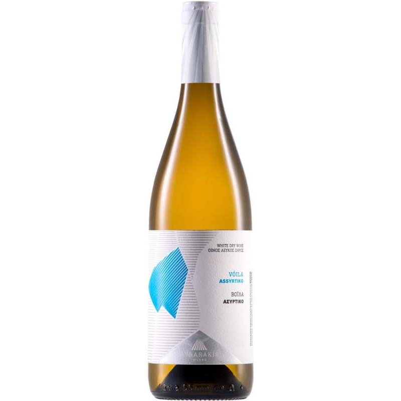 Vin blanc grec sec vegan - IGP Crète - Domaine Lyrarakis - Cuvée Single Area - Assyrtiko Voila