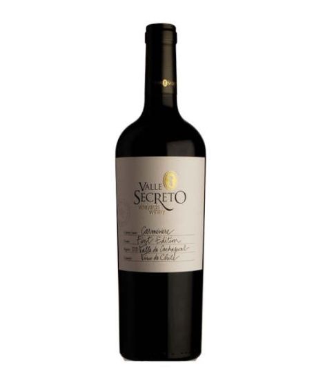 Vin rouge chilien - DO Cachapoal - Viña Valle Secreto - Cuvée First Edition - Carménère