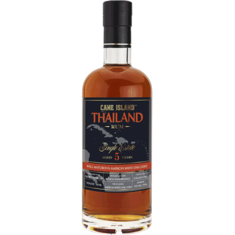Rhum thaïlandais - Pathum Thani province -  Cane Island - Single Estate 5 Years